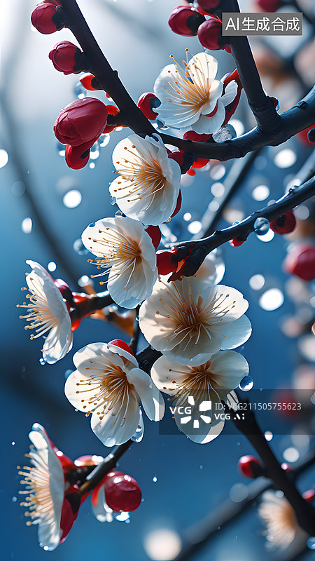 【AI数字艺术】花朵特写图片素材