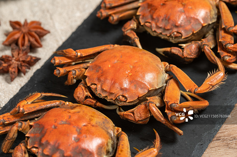 美味的稻田河蟹大闸蟹图片素材