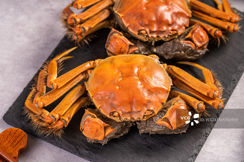 美味的稻田河蟹大闸蟹图片素材