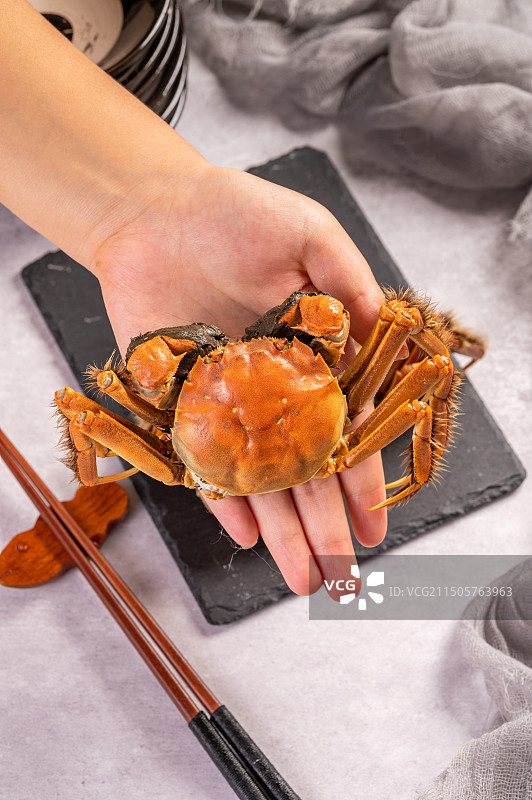 美味的稻田河蟹大闸蟹图片素材
