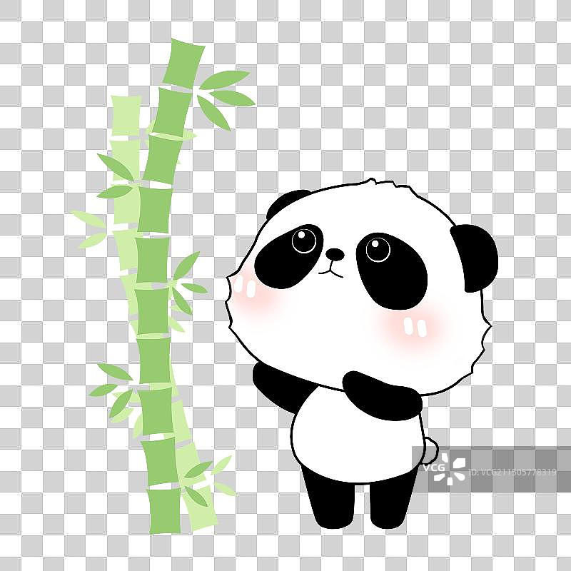熊猫竹子元素图片素材
