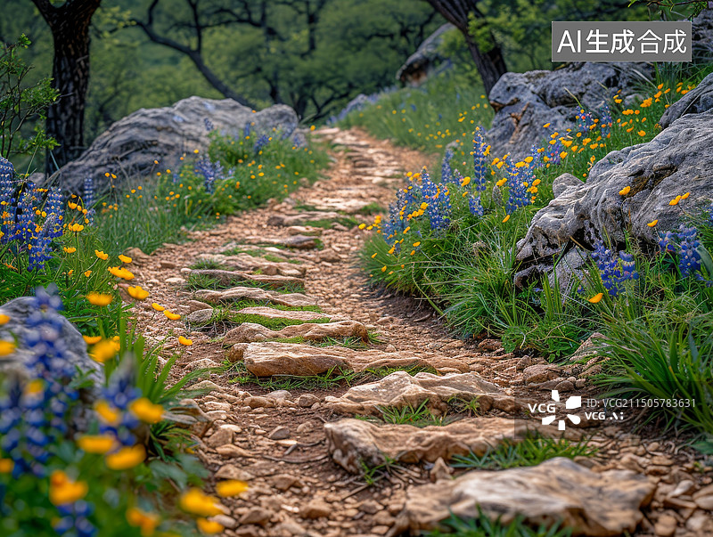 【AI数字艺术】删减小路摄影图图片素材