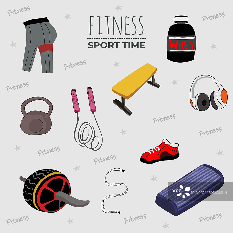 健身器材合集图片素材