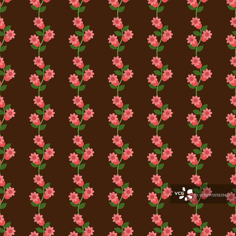 可爱花朵无缝图案图片素材