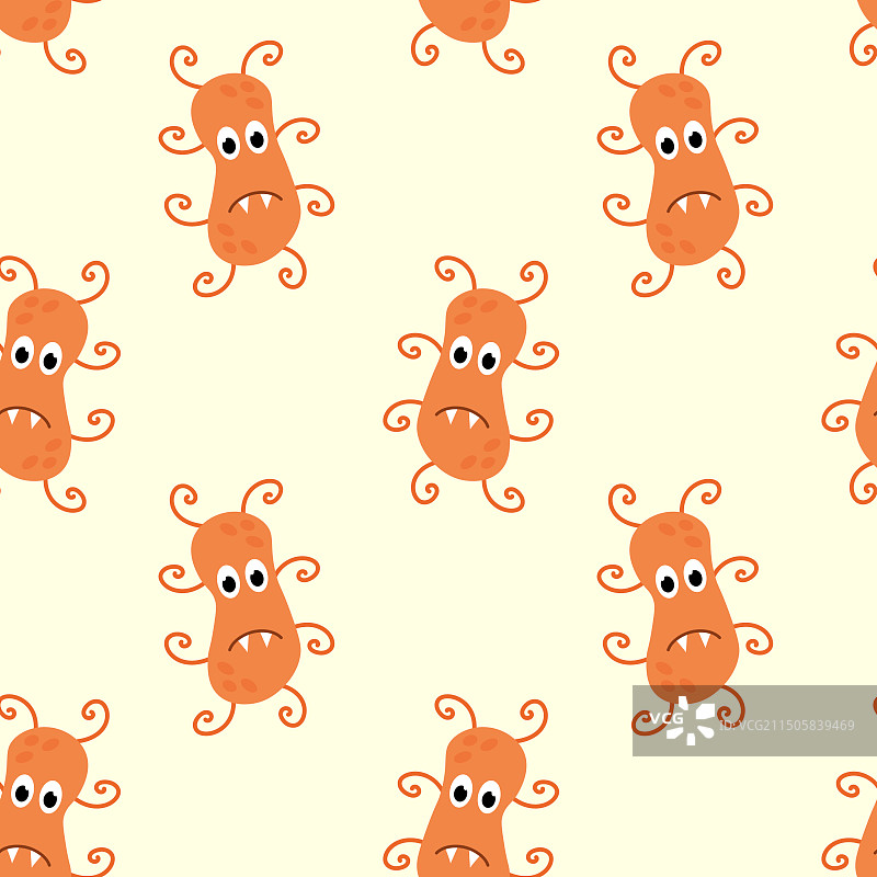 病毒细菌微生物无缝图案图片素材