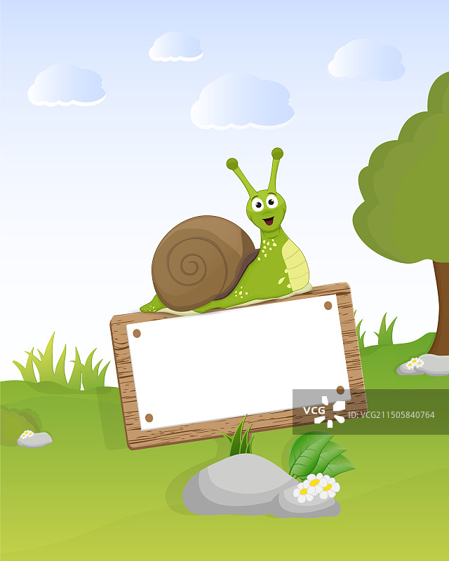 卡通蜗牛图片素材