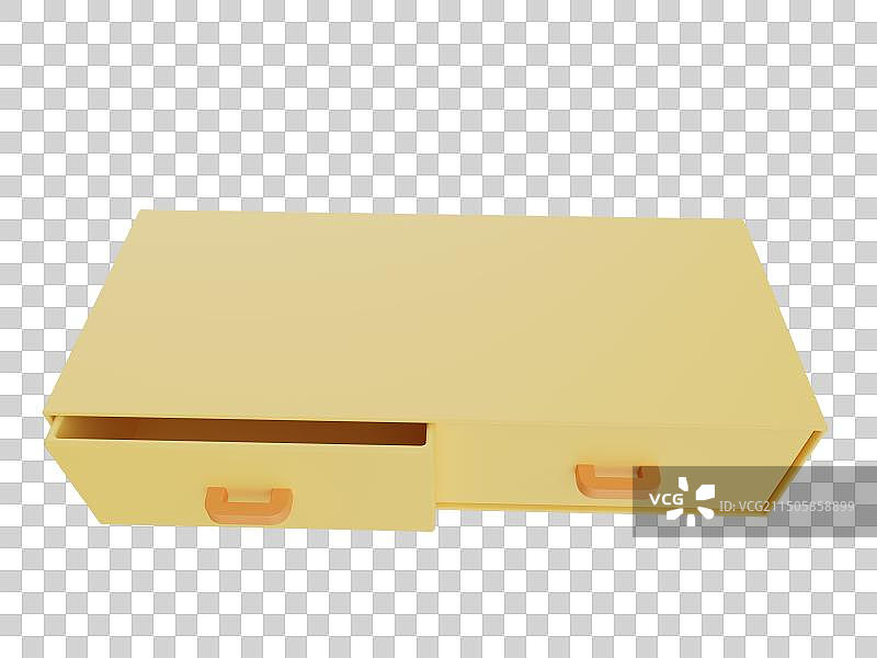 3D抽屉式桌面收纳柜元素图片素材