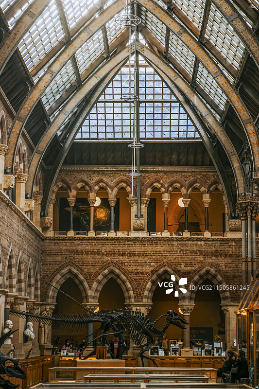牛津大学自然史博物馆建筑内部图片素材