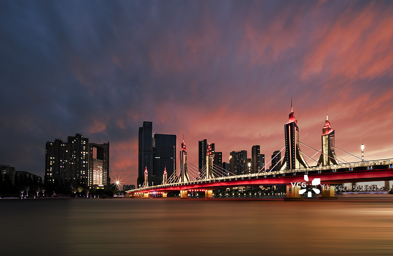 北京通州玉带桥图片素材