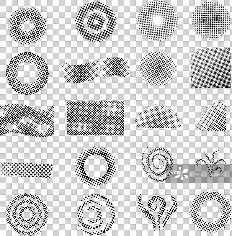 圆形半色调虚线抽象背景图片素材