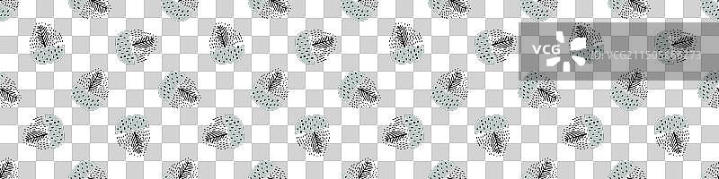 世纪中期现代花卉无缝图案图片素材