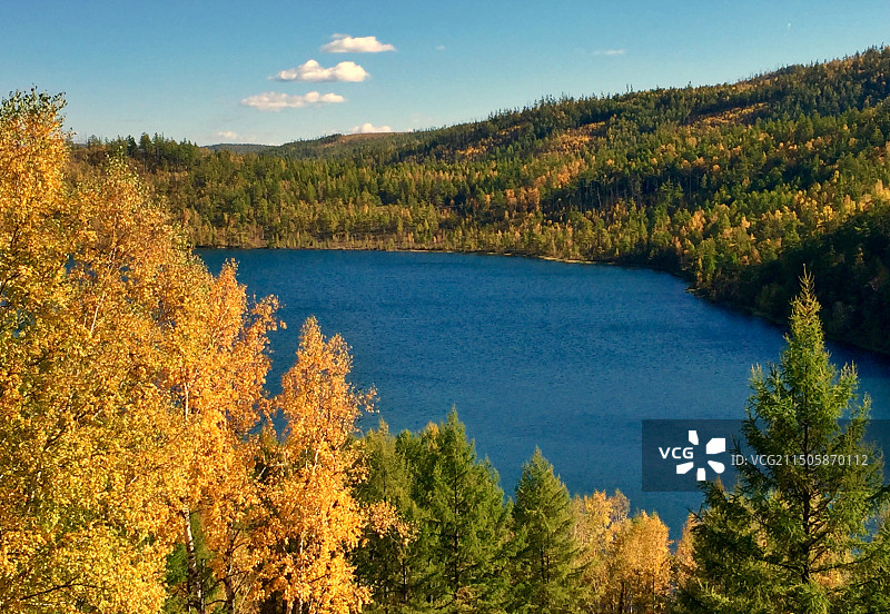 阿尔山森林公园-驼峰岭天池图片素材