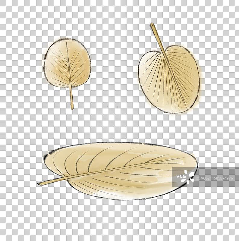 新中式清新水墨插画蒲扇图片素材