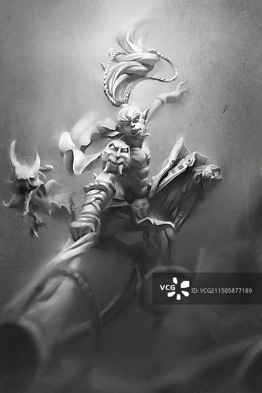 素描孙悟空图片素材