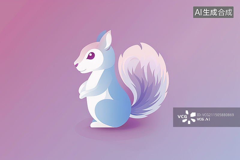 【AI数字艺术】可爱的3d渲染的松鼠元素图片素材