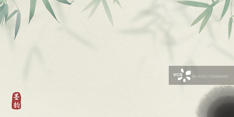 中式水墨竹子宣纸纹理背景图片素材