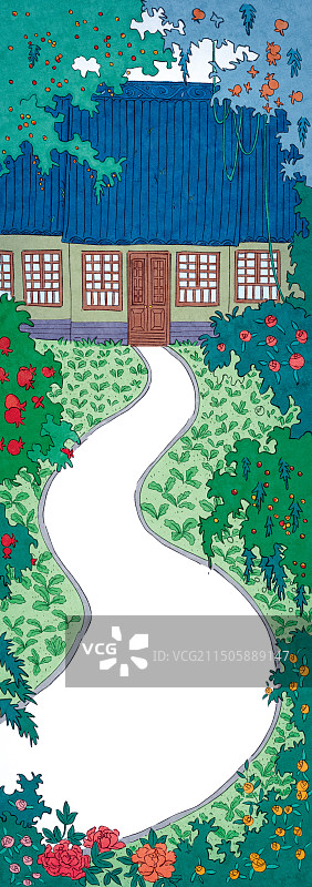 农家小院图片素材