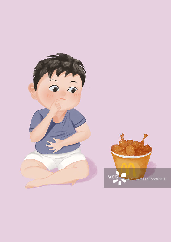 Q版人物插画图片素材