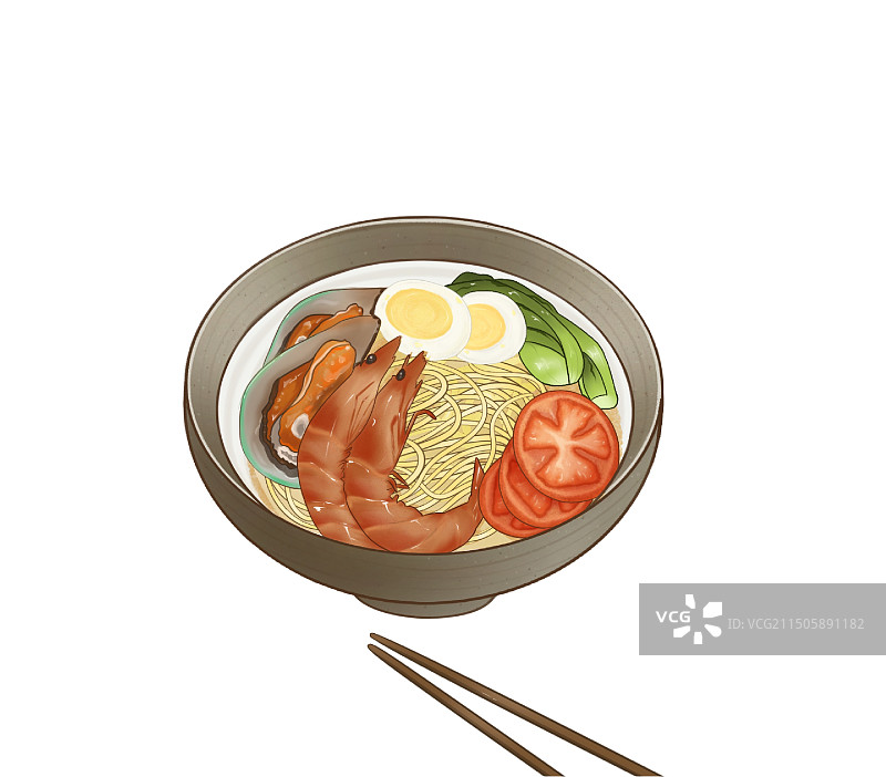 原创美食插画图片素材
