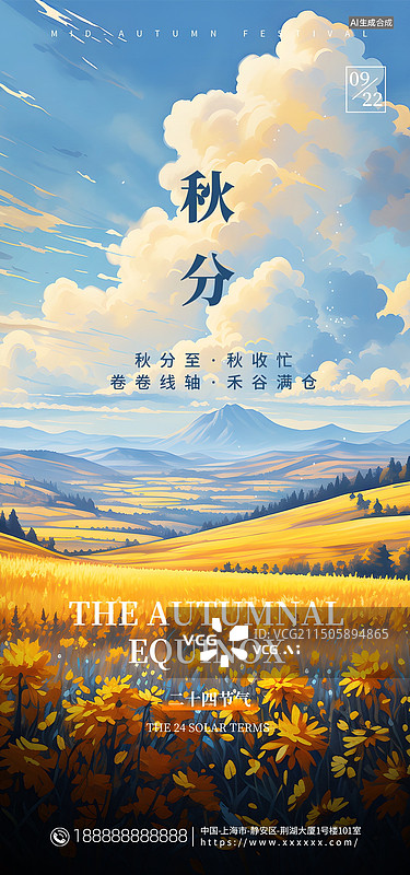 【AI数字艺术】二十四节气手机海报，中华传统二十四节气海报图片素材