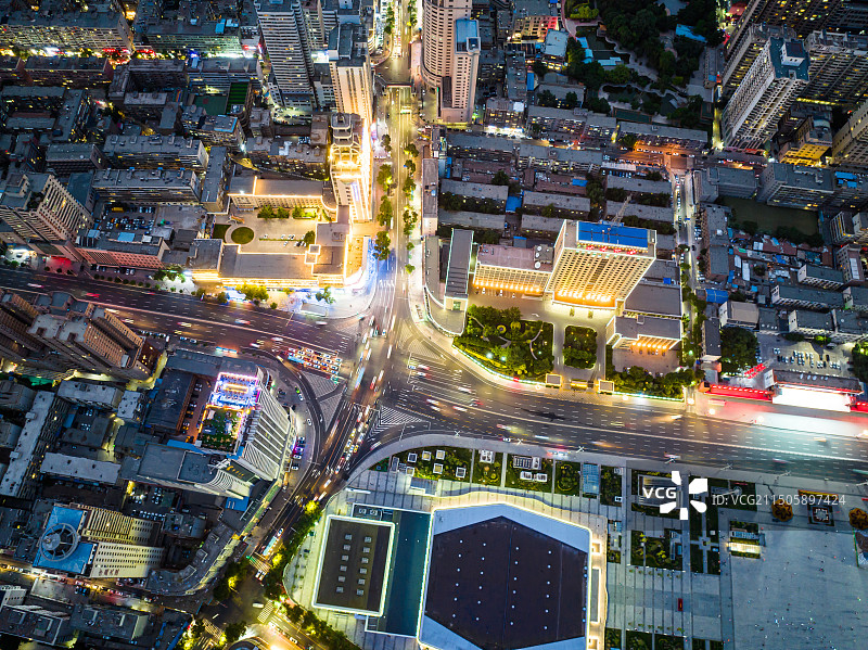 中国甘肃兰州城市夜景图片素材