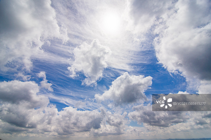 天空变幻莫测的白云背景图片素材