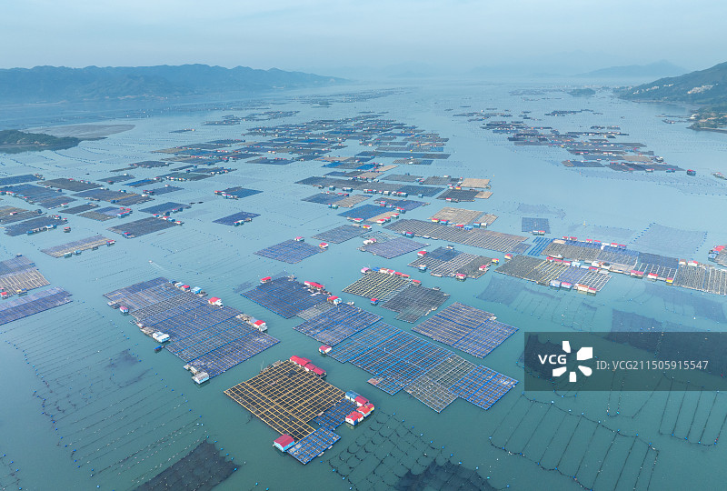 宁德霞浦东安渔排图片素材
