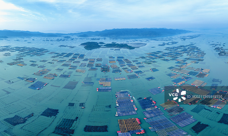 宁德霞浦东安渔排图片素材