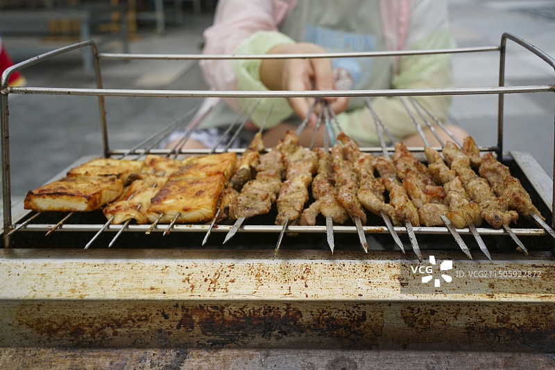 山东特色美食淄博烧烤图片素材