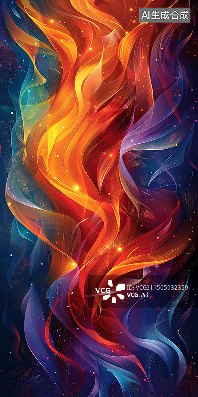 【AI数字艺术】火焰的AI图片图片素材