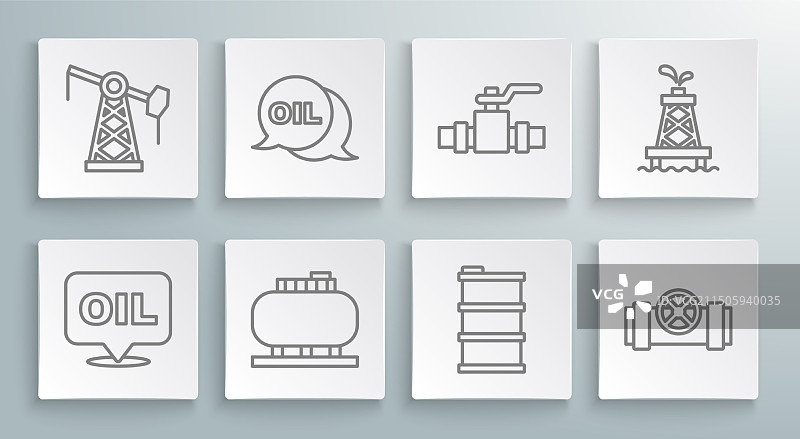 油罐存储桶线条设计图片素材