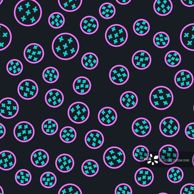 月圆图标线性无缝图案图片素材