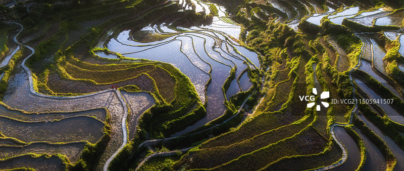 雾云山梯田图片素材