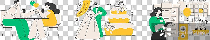 爱情故事抽象概念图片素材