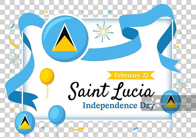 圣卢西亚2月22日独立日图片素材