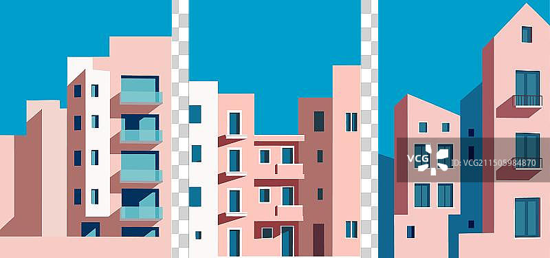 住宅楼的房地产外墙图片素材