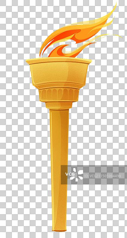 圣火火炬插画免抠图片素材