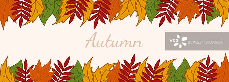 秋叶横幅banner图片素材