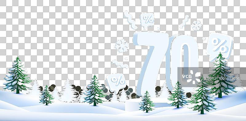 圣诞节促销折扣图片素材