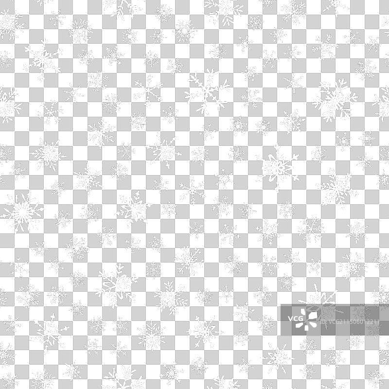 圣诞节假日雪花无缝图案图片素材
