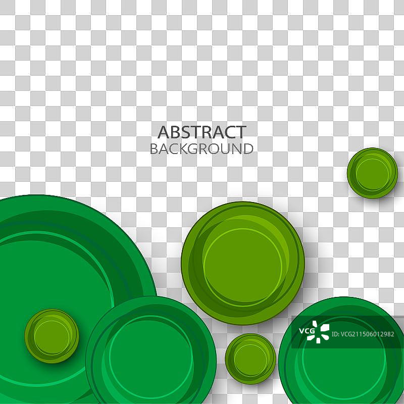 带阴影的绿色圆圈抽象背景图片素材
