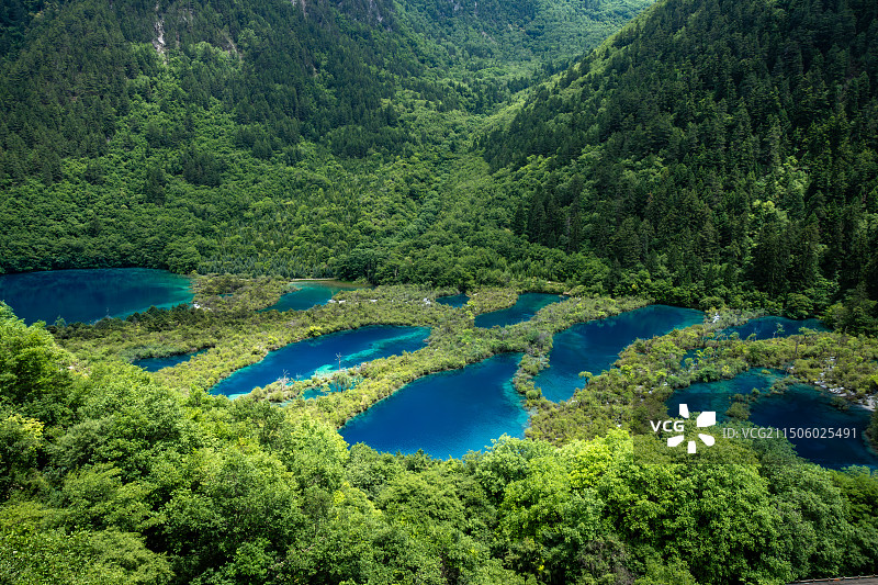 九寨沟树正群海图片素材