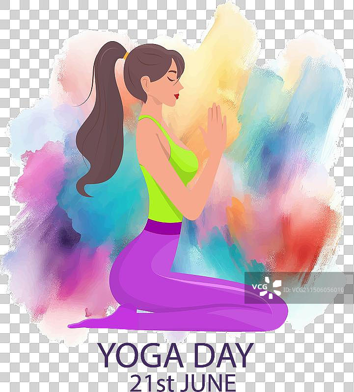 6月21日国际瑜伽日banner图片素材