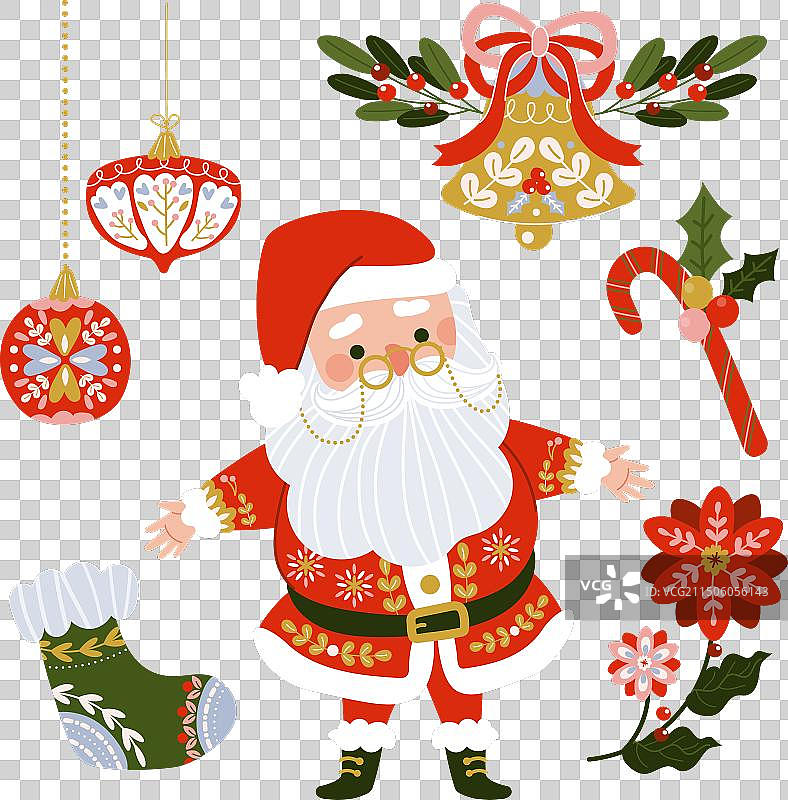 圣诞节设计元素合集图片素材