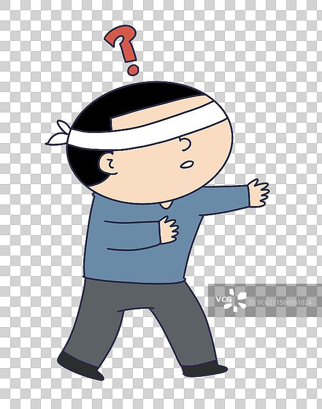 蒙住眼睛的人物图片素材