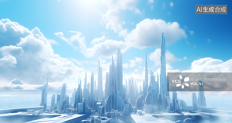 【AI数字艺术】AIGC：赛博朋克风格未来城市 ，航拍视角图片素材