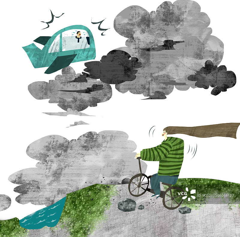 走自己的路插画图片素材