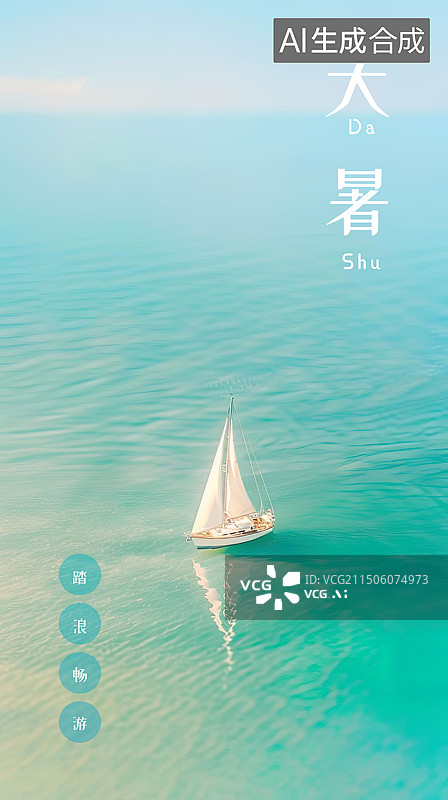 【AI数字艺术】24节气大暑图片素材