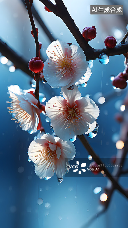 【AI数字艺术】花朵特写图片素材