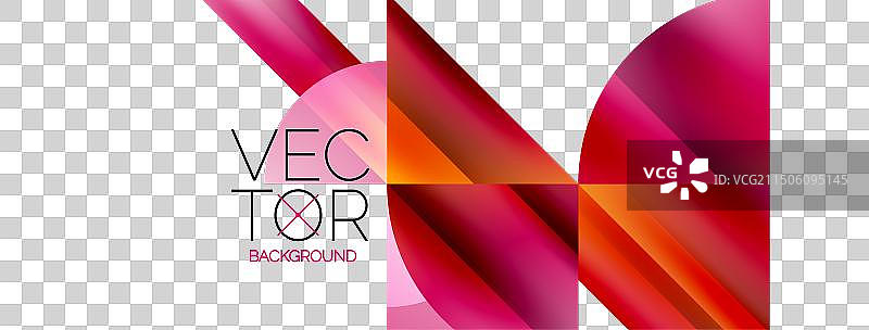 极简主义的奇迹——正方形和圆形在图片素材